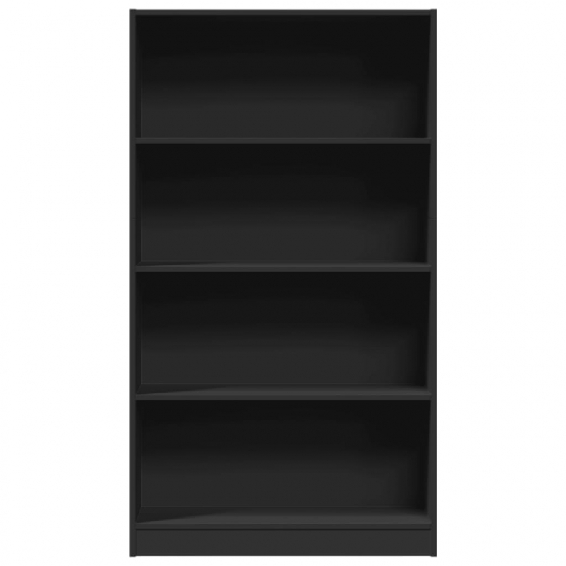 Bücherregal Schwarz 80x24x143 cm Holzwerkstoff