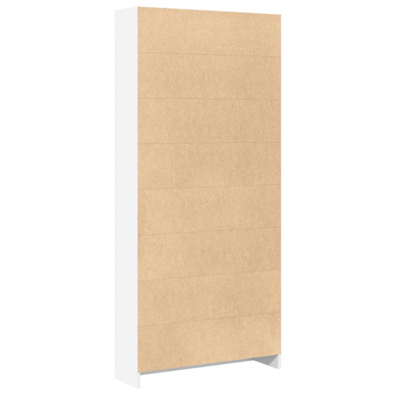 Bücherregal Weiß 80x24x176 cm Holzwerkstoff
