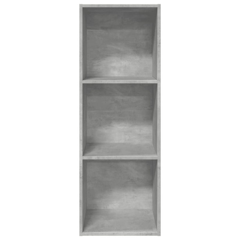 Bücherregal Betongrau 40x30x114 cm Holzwerkstoff