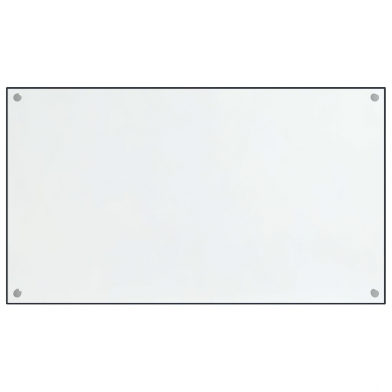 Küchenrückwände 2 Stk. Transparent 70x50 cm Hartglas