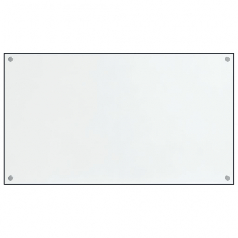 Küchenrückwände 2 Stk. Transparent 70x60 cm Hartglas