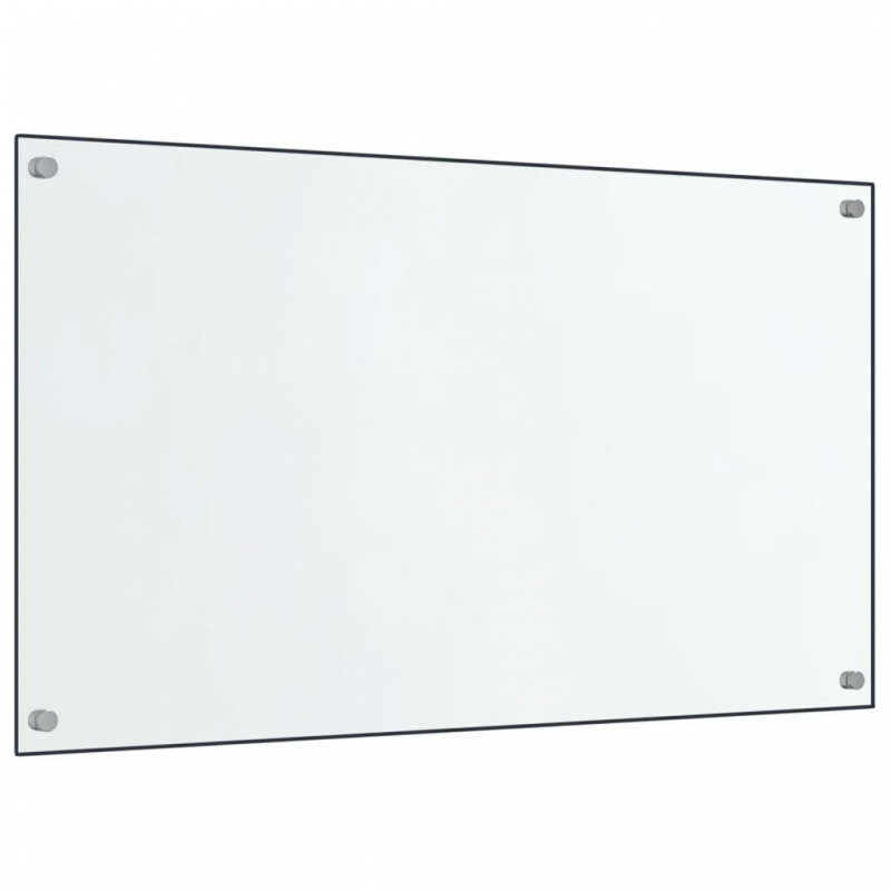 Küchenrückwände 2 Stk. Transparent 70x60 cm Hartglas