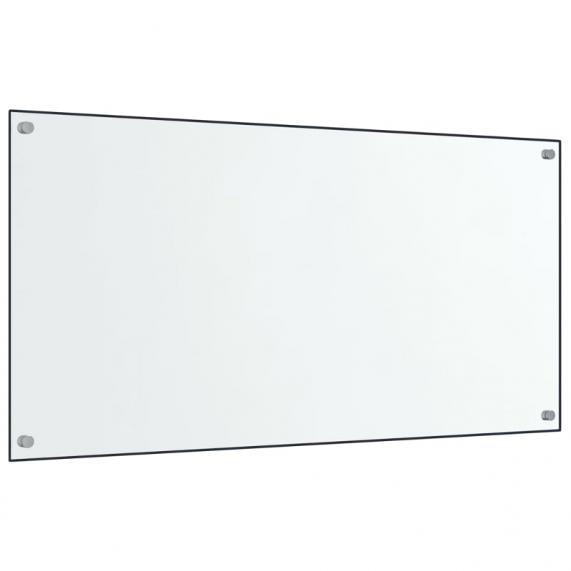 Küchenrückwände 2 Stk. Transparent 80x50 cm Hartglas