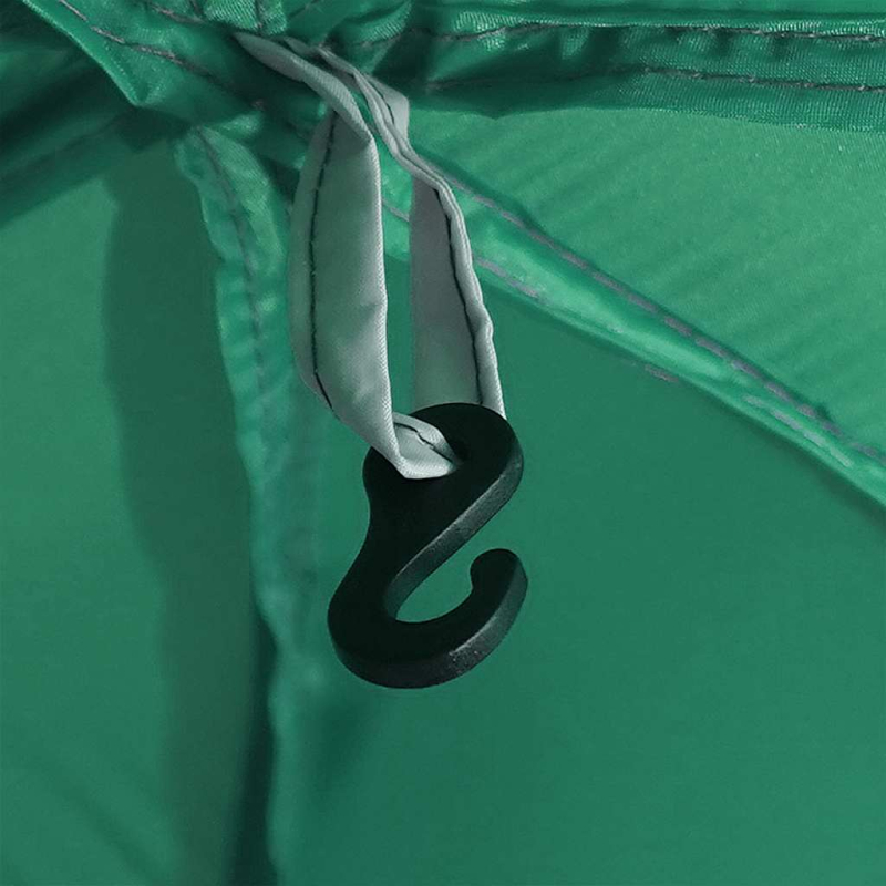 Poolzelt mit abnehmbarem Überzelt Netzwänden Meergrün 612x612cm