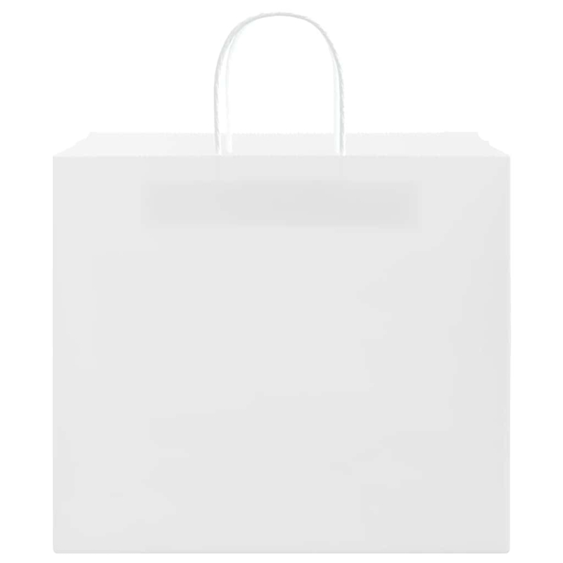 Papiertragetaschen 250 Stk. mit Henkeln Weiß 32x22x28 cm