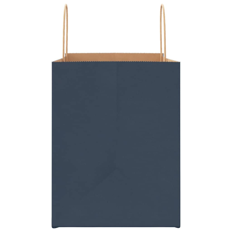 Papiertragetaschen 250 Stk. mit Henkeln Blau 32x22x28 cm