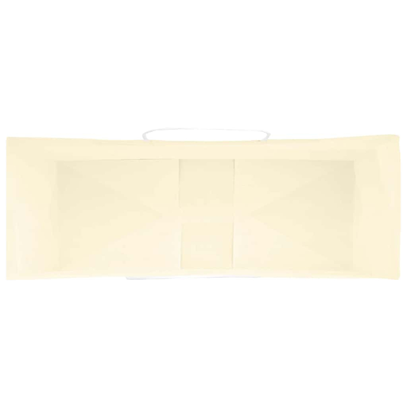 Papiertragetaschen 50 Stk. mit Henkeln Gelb 45x17x48 cm