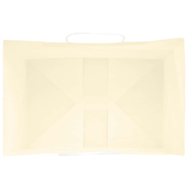 Papiertragetaschen 250 Stk. mit Henkeln Gelb 32x22x24 cm