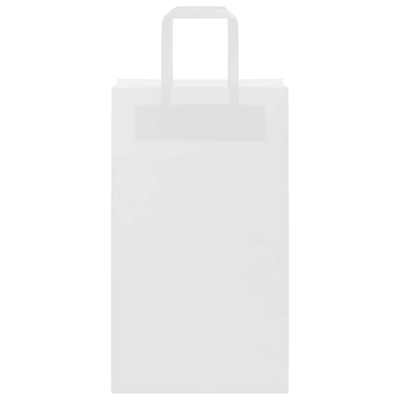 Papiertragetaschen 250 Stk. mit Henkeln Weiß 21x11x36 cm