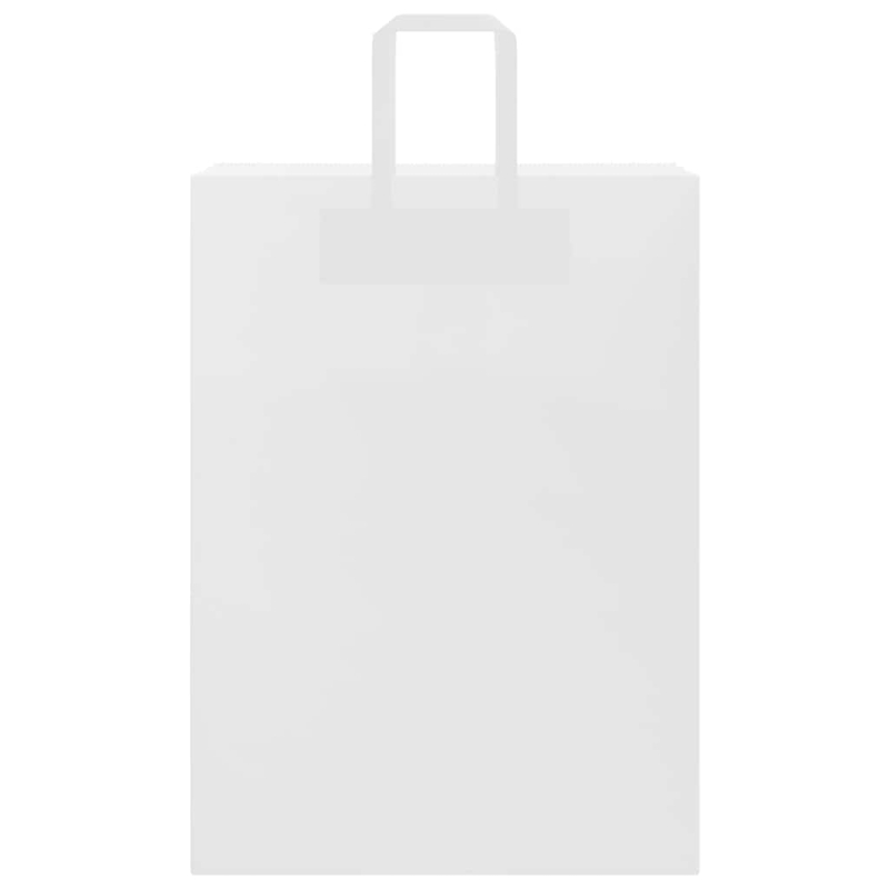 Papiertragetaschen 250 Stk. mit Henkeln Weiß 32x17x44 cm