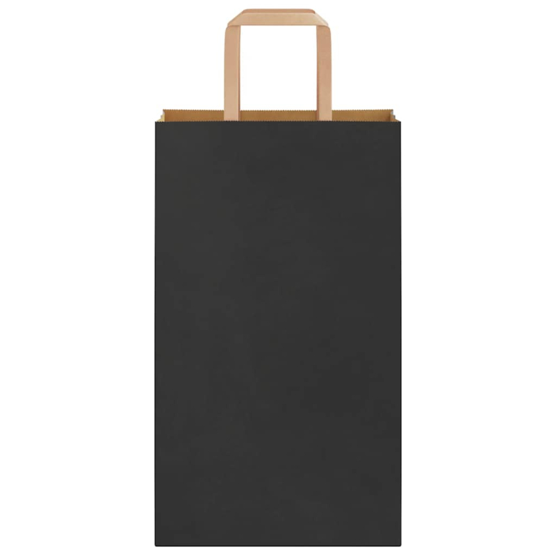 Papiertragetaschen 250 Stk. mit Henkeln Schwarz 21x11x36 cm