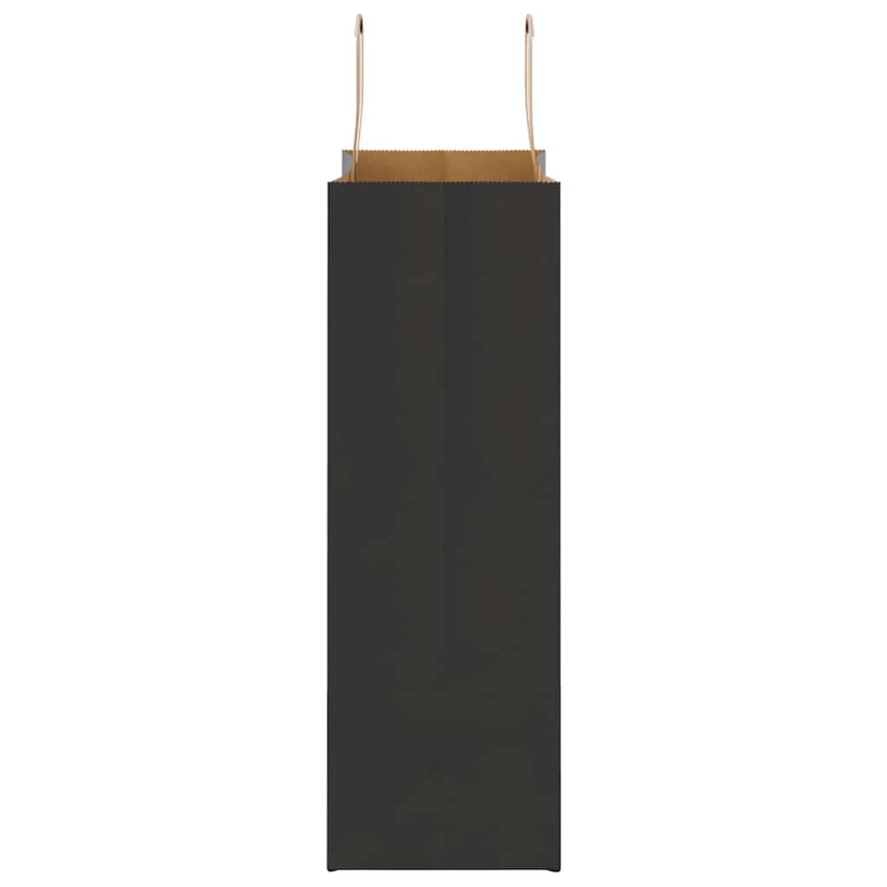 Papiertragetaschen 250 Stk. mit Henkeln Schwarz 26x12x35 cm