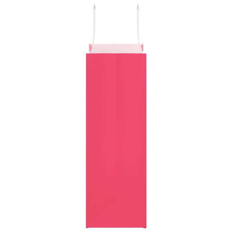 Papiertragetaschen 250 Stk. mit Henkeln Rosa 21x11x31 cm