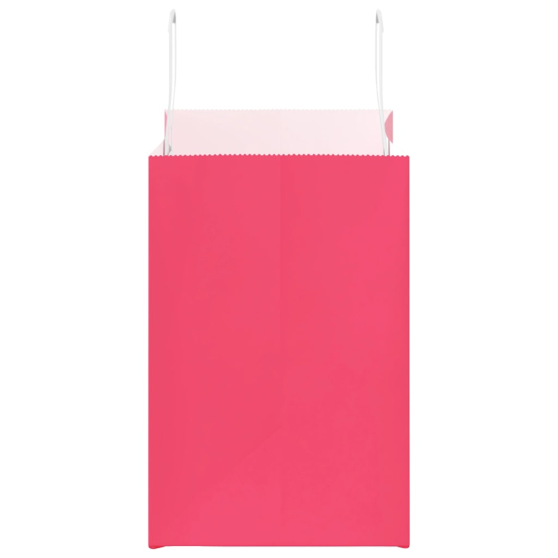 Papiertragetaschen 250 Stk. mit Henkeln Rosa 26x17x25 cm