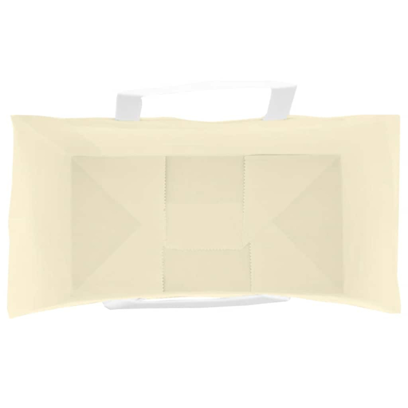 Papiertragetaschen 50 Stk. mit Henkeln Gelb 32x17x25 cm