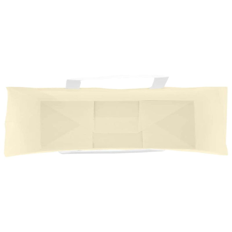 Papiertragetaschen 250 Stk. mit Henkeln Gelb 54x15x49 cm