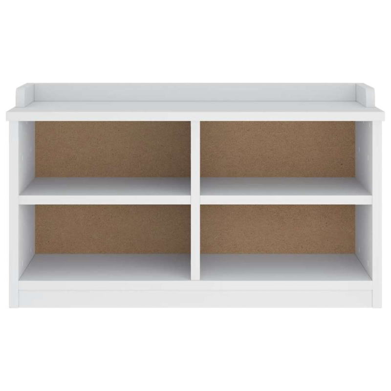 Flurbank SANDNES Weiß 87x40x50 cm Massivholz Kiefer