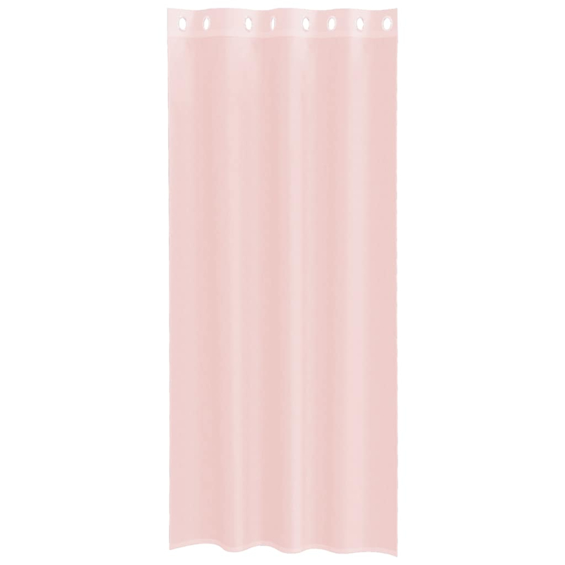 Voile Vorhänge mit Ösen 2 Stk. Hellrosa 140x225 cm