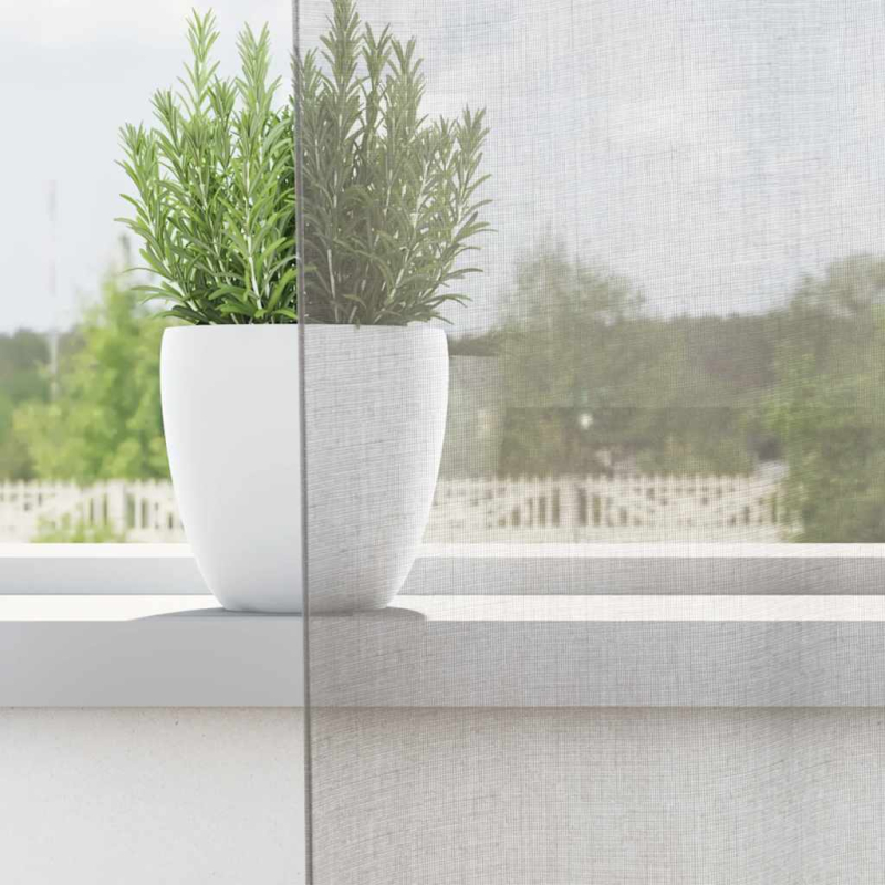 Voile Vorhänge mit Ösen 2 Stk. Hellgrau 140x140 cm