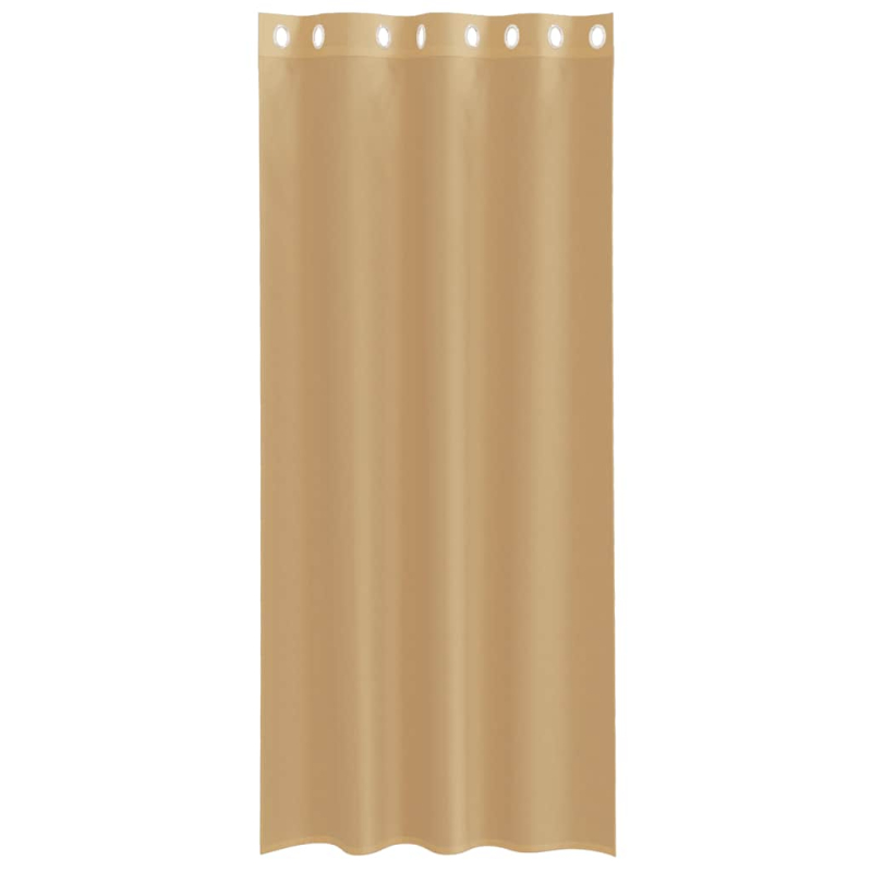 Voile Vorhänge mit Ösen 2 Stk. Sandfarbe