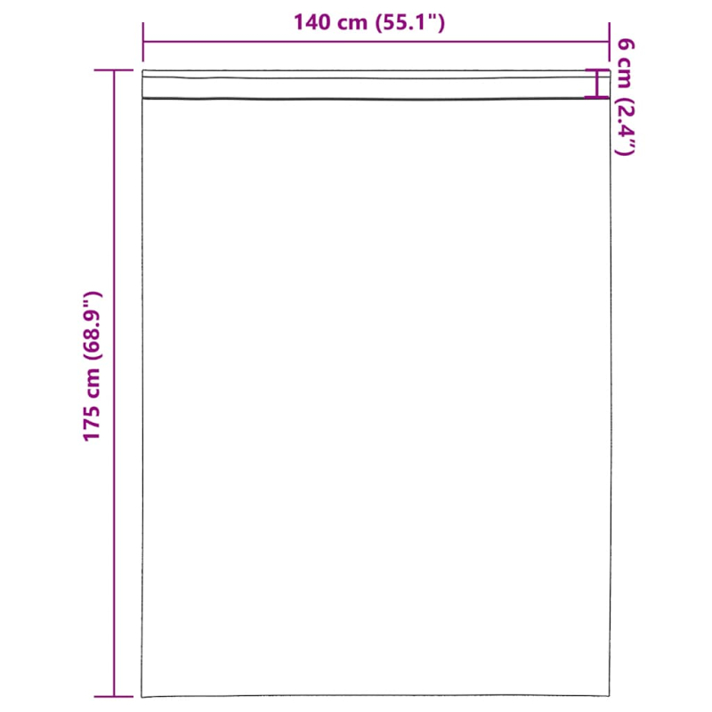 Voile Vorhänge mit Stangentaschen 2 Stk. Braun
