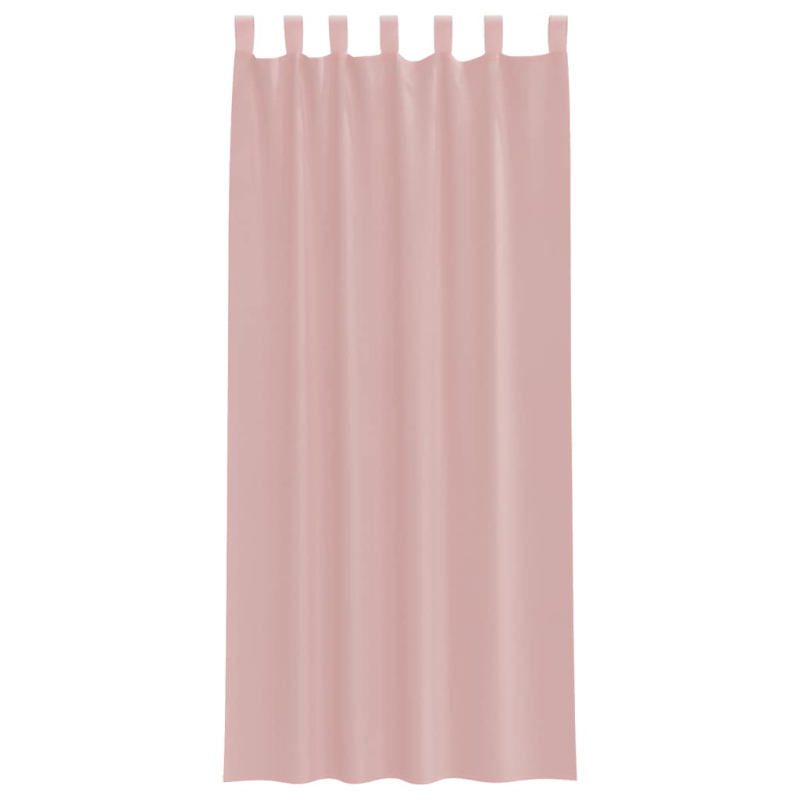 Voile Vorhänge mit Stangentaschen 2 Stk. Rosa