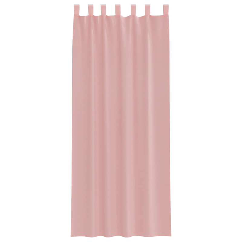 Voile Vorhänge mit Stangentaschen 2 Stk. Rosa