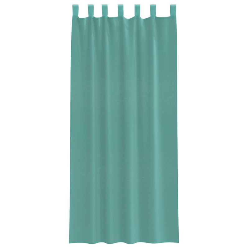 Voile Vorhänge mit Stangentaschen 2 Stk. Türkis