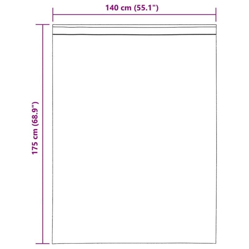 Voile Vorhänge mit Lasche 2 Stk. Braun