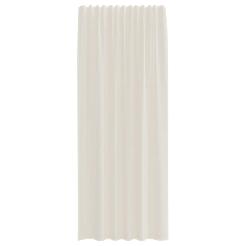 Voile Vorhänge mit Lasche 2 Stk. Creme
