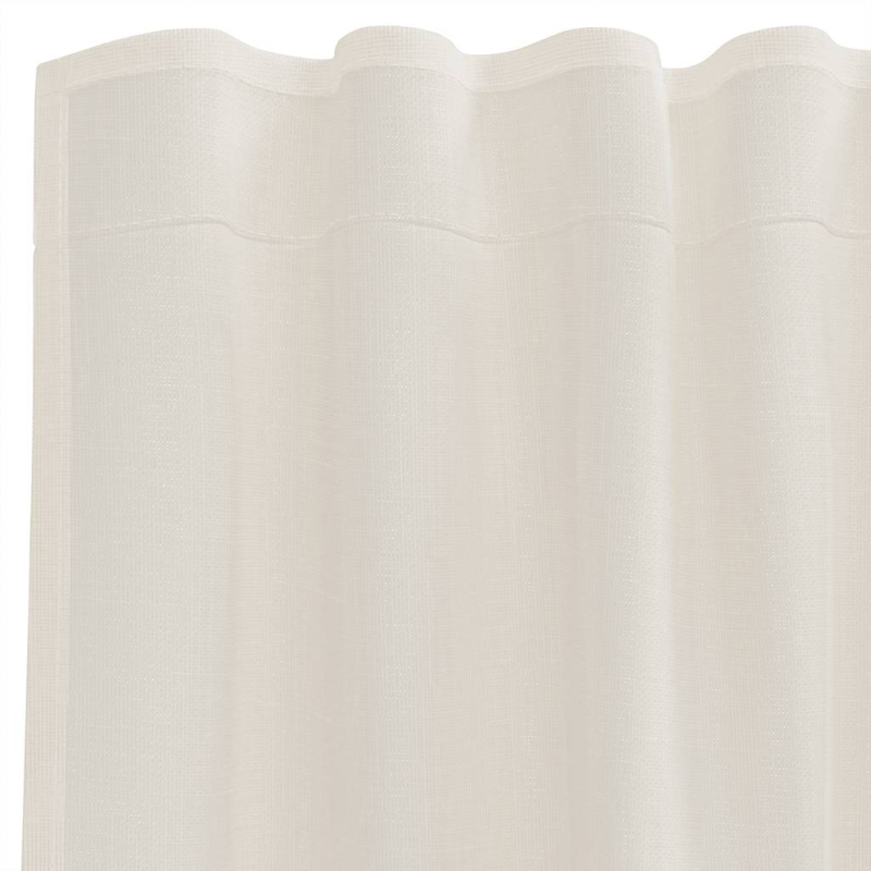 Voile Vorhänge mit Lasche 2 Stk. Creme