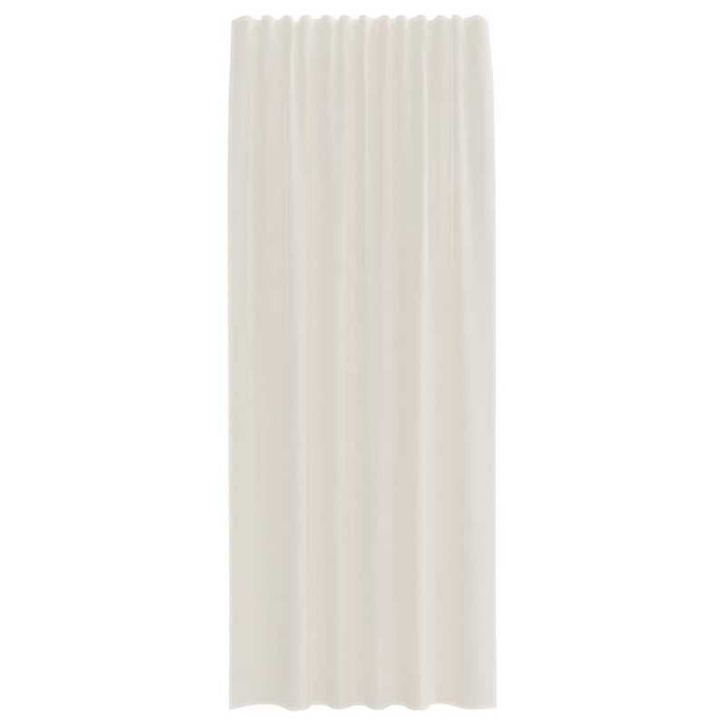 Voile Vorhänge mit Lasche 2 Stk. Creme