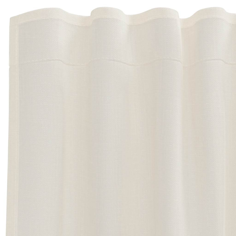 Voile Vorhänge mit Lasche 2 Stk. Creme