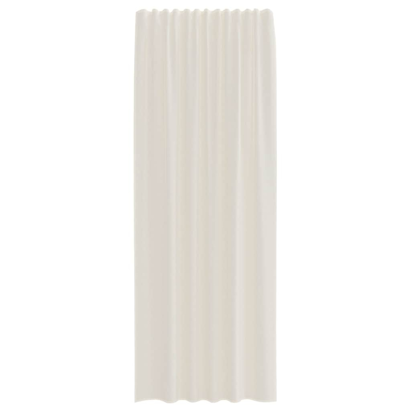 Voile Vorhänge mit Lasche 2 Stk. Creme
