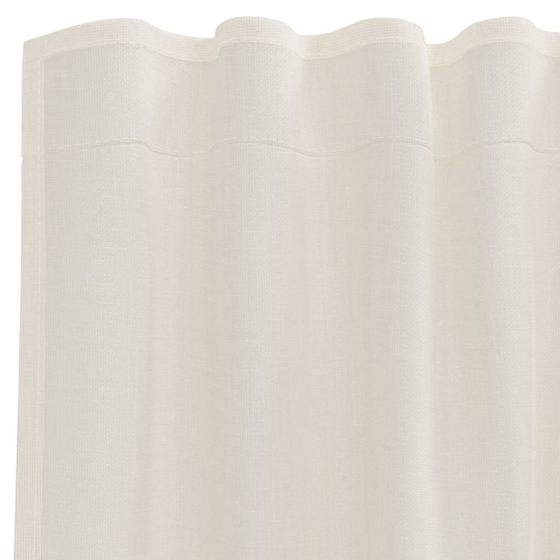 Voile Vorhänge mit Lasche 2 Stk. Creme