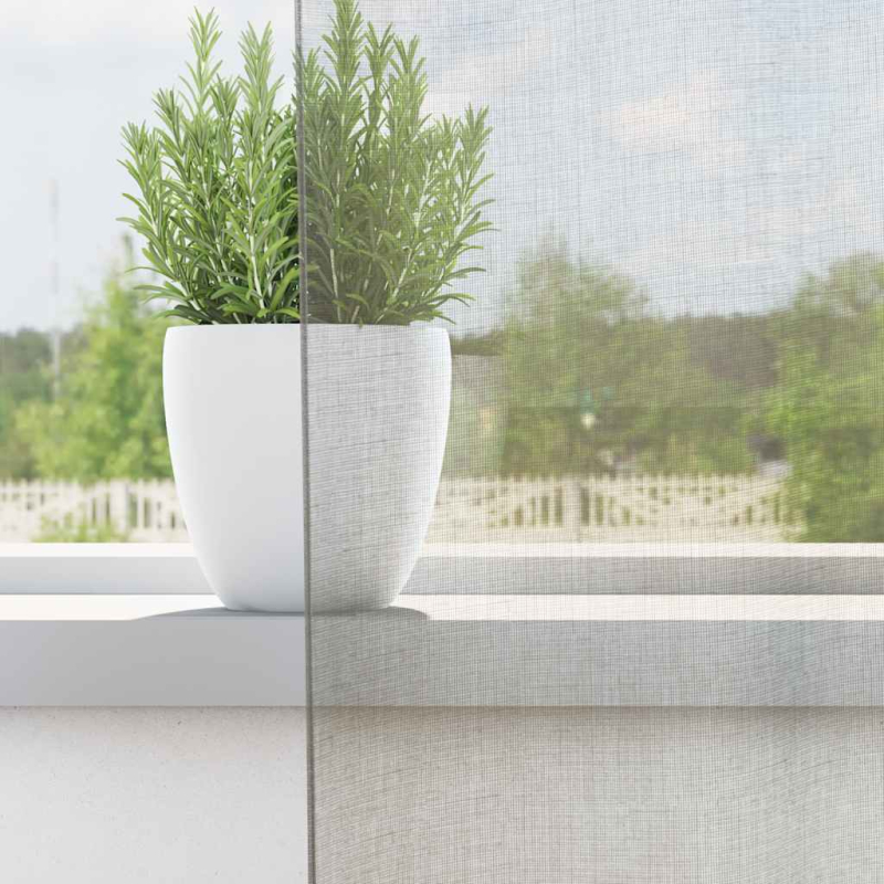 Voile Vorhänge mit Schlaufen 2 Stk. Hellgrau 140x245 cm