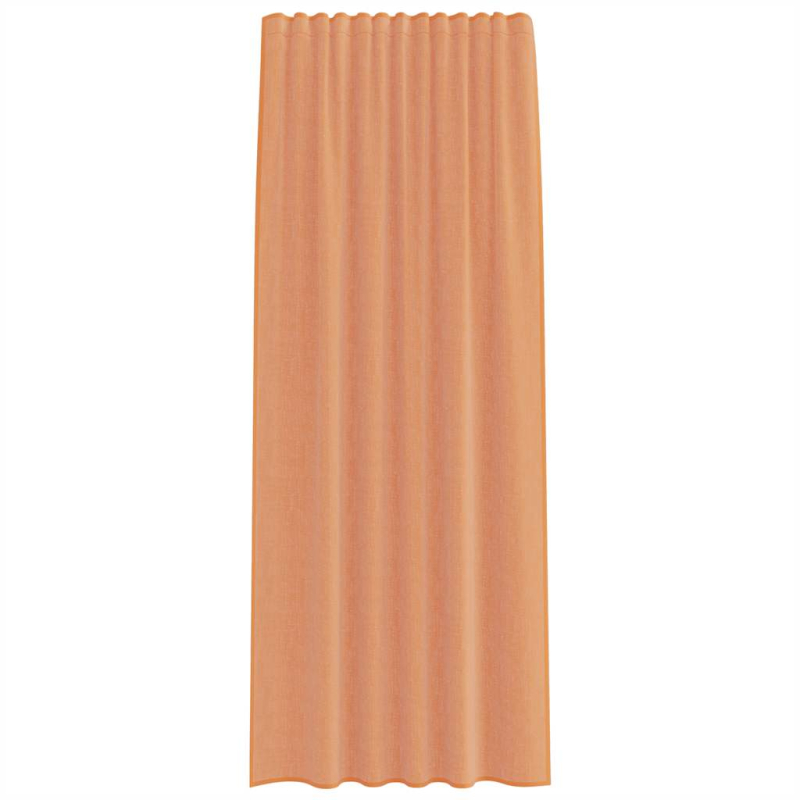 Voile Vorhänge mit Schlaufen 2 Stk. Terrakottarot 140x225 cm