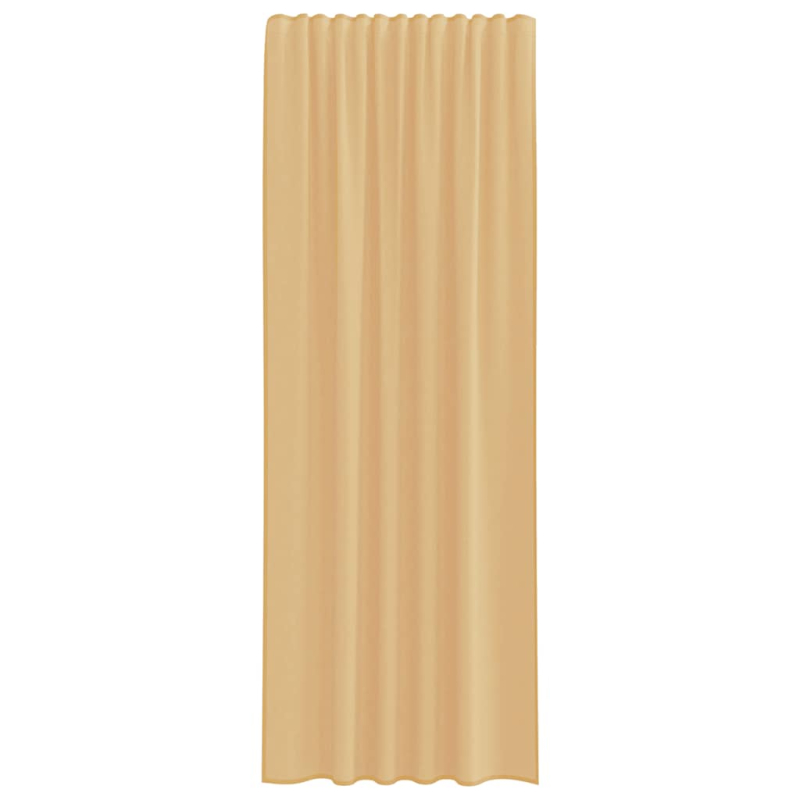 Voile Vorhänge mit Schlaufen 2 Stk. Weiß 140x245 cm