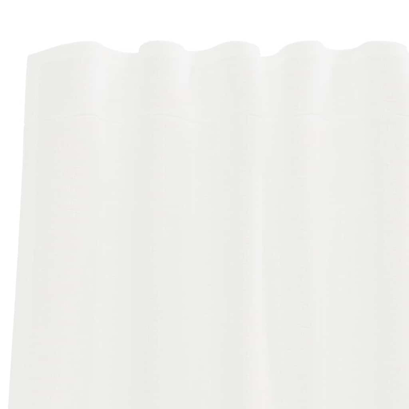 Voile Vorhänge mit Schlaufen 2 Stk. Weiß 140x245 cm