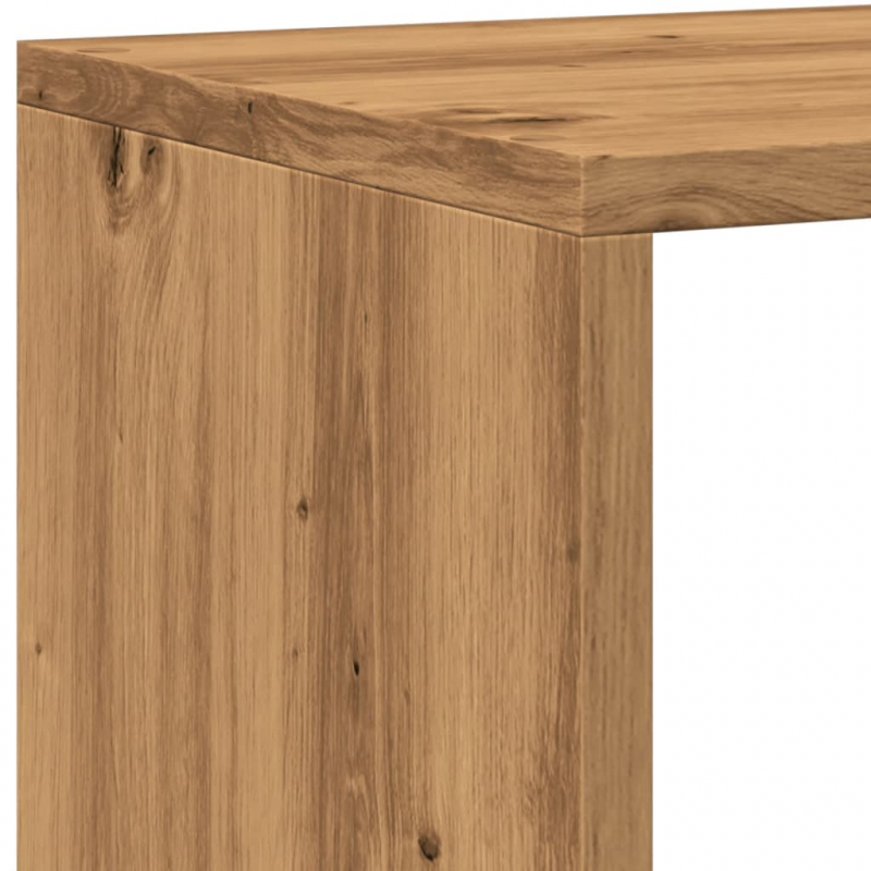 Bücherregal Artisan-Eiche 137,5x29x137,5 cm Holzwerkstoff