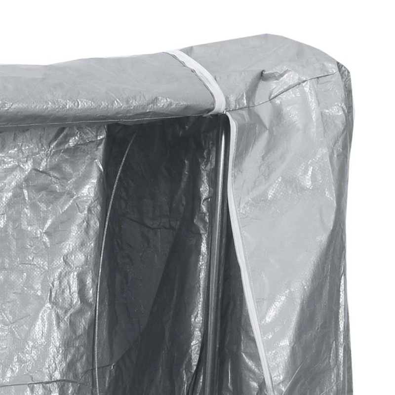 Brennholzregal mit Regenschutz 250x25x150 cm Verzinkter Stahl