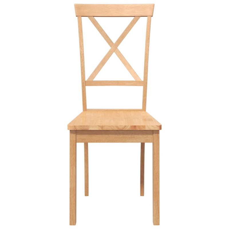 Esszimmerstühle 2 Stk. Massivholz Gummibaum