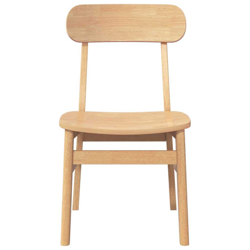 Esszimmerstühle 2 Stk. Massivholz Gummibaum