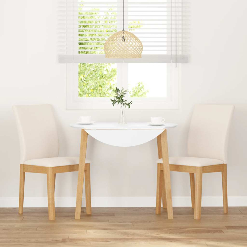 Esszimmerstühle mit Kissen 2 Stk. Massivholz Gummibaum