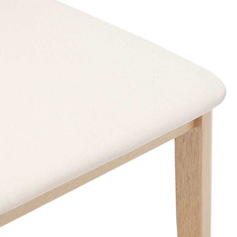 Esszimmerstühle mit Kissen 2 Stk. Massivholz Gummibaum