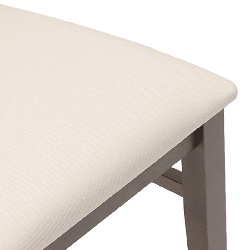 Esszimmerstühle mit Kissen 2 Stk. Braun Massivholz Gummibaum