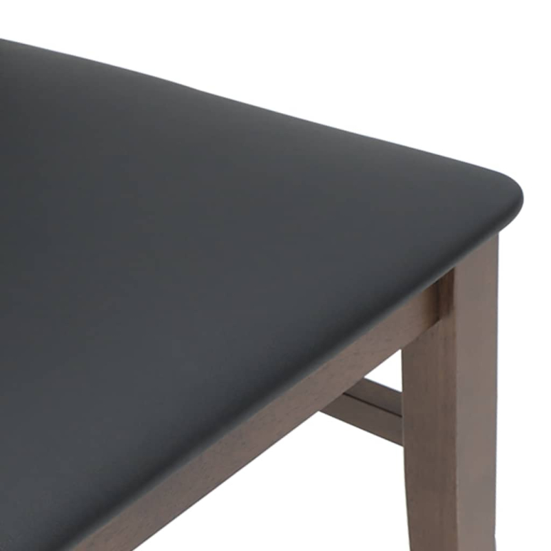 Esszimmerstühle mit Kissen 2 Stk. Braun Massivholz Gummibaum