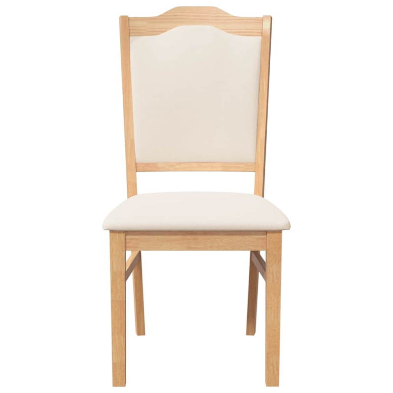 Esszimmerstühle mit Kissen 2 Stk. Massivholz Gummibaum