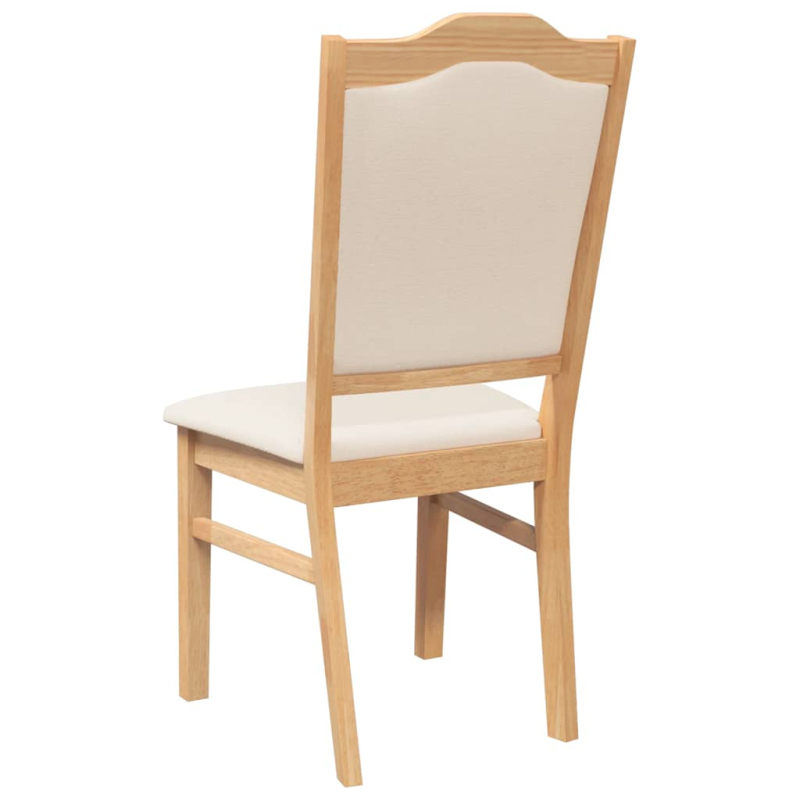 Esszimmerstühle mit Kissen 2 Stk. Massivholz Gummibaum