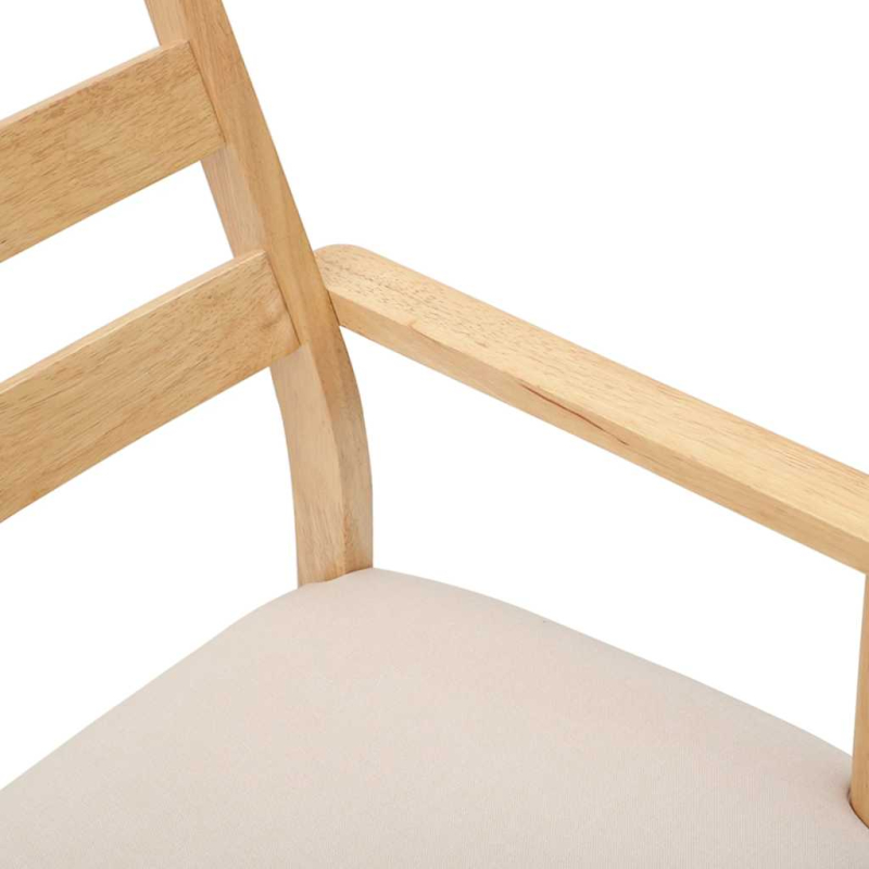 Esszimmerstühle mit Kissen 2 Stk. Massivholz Gummibaum